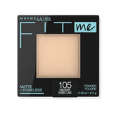 MAYBELLINE NEWYORK FIT ME MATTE + PORELESS FACE POWDER 105 FAIR IVORY - 8.5G