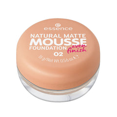 ESSENCE NATURAL MATTE MOUSSE FOUNDATION EVEN FINISH 02, 16G