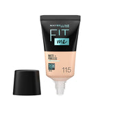 MAYBELLINE NEW YORK & FIT ME MATTE AND PORELESS 16H OIL CONTROL WITH SPF 22- 115 FOUNDATION- 18ML