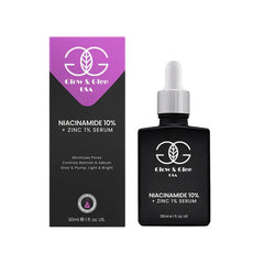 GLOW & GLEE NIACINAMIDE 10% + ZINC 1% SERUM, 30ML