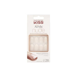 KISS ACRYLIC NUDE FRENCH NATURAL NAILS 28 NAILS