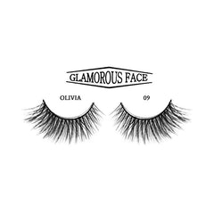 GLAMOROUS FACE FAUX MINK 3D EYELASHES 09 OLIVIA