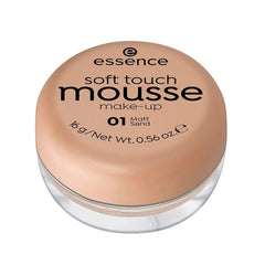 ESSENCE SOFT TOUCH MOUSSE MAKE-UP FOUNDATION, 01 MATT SAND, 16G