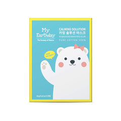 MY EARTHDAY CALMING SOLUTION MASK, 18G (0.63 OZ) X 5EA.