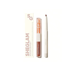 SHEGLAM SOFT 90'S GLAM LIP LINER AND LIP DUO SET-MOODY TAUPE