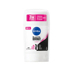NIVEA BLACK & WHITE INVISIBLE CLEAR 48H DEODORANT STICK 50ML