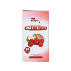 RIVAJ SHEA BUTTER & BERRY HAIR REMOVING, 20 WAX STRIPS