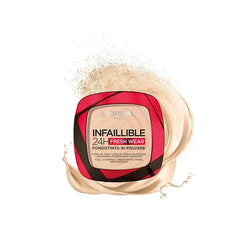 L'OREAL PARIS, INFAILLIBLE 24H FRESH WEAR FOUNDATION IN A POWDER, 020 IVOIRE IVORY, 9G