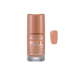 FLORMAR FULL COLOR NAIL ENAMEL, PEACH SPARKLER 8ML