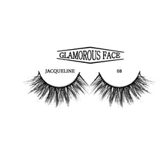 GLAMOROUS FACE FAUX MINK 3D EYELASHES 08 JACQUELINE