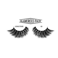GLAMOROUS FACE FAUX MINK 3D EYELASHES 03 LENGTHIE