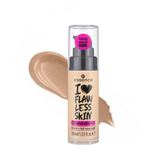 ESSENCE, I LOVE FLAWLESS SKIN FOUNDATION, LONG WEAR SPF-20, 30 DARK PORCELAIN 30ML
