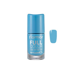 FLORMAR FULL COLOR NAIL ENAMEL, CLEAR SKY, 8ML