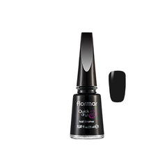 FLORMAR QUICK DRY 60 NAIL ENAMEL,QD10, BLACK MINIMALISM, 11ML