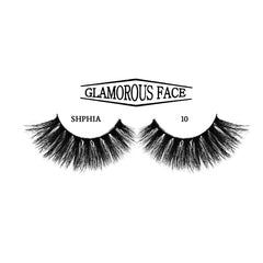 GLAMOROUS FACE FAUX MINK 3D EYELASHES 10 SHPHIA