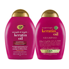 OGX STRENGTH & LENGTH + KERATIN OIL SHAMPOO, 385ML