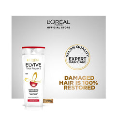 L'OREAL PARIS TOTAL REPAIR 5 REPAIRING SHAMPOO, FOR DAMAGED HAIR, 175ML