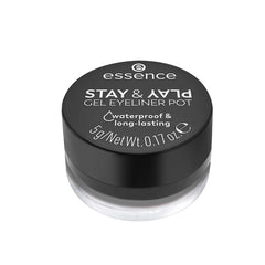 ESSENCE - STAY & PLAY GEL EYELINER POT - 01 BLACK
