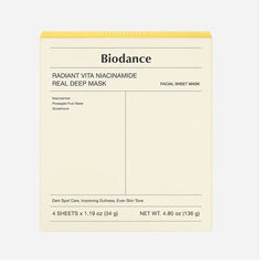 BIODANCE RADIANT VITA NIACINAMIDE REAL DEEP SHET MASK, 34G