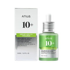 ANUA AZELAIC ACID 10 HYALURON REDNESS SOOTHING SERUM, 30ML