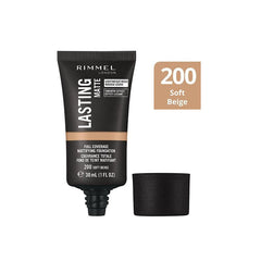 RIMMEL LONDON - LASTING FINISH MATTE FOUNDATION - 200 SOFT BEIGE 30ML