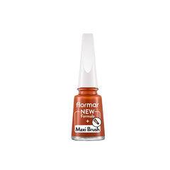 FLORMAR NAIL ENAMEL MAXI BRUSH 489 HOT SUN, 11ML