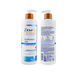 DOVE HAIR THERAPY HYDRATION SPA 0% SULFATES HYALURONIC ACID SHAMPOO, 400ML