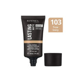 RIMMEL LONDON - LASTING FINISH MATTE FOUNDATION – 103 TRUE IVORY 30ML