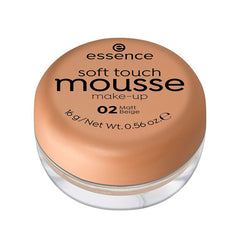 ESSENCE SOFT TOUCH MOUSSE MAKE-UP FOUNDATION, 02 MATT BEIGE, 16G
