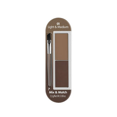 ESSENCE BROW POWDER SET, 01 LIGHT & MEDIUM 2.3G