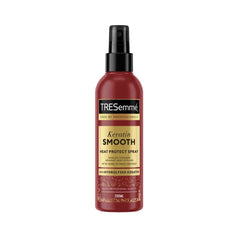 TRESemmé Keratin Smooth heat protect spray bottle on a white background