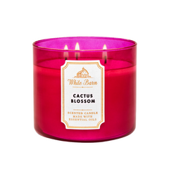 BATH & BODY WORKS WHITE BARN CACTUS BLOSSOM Scented Candle