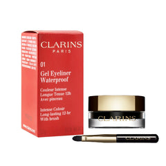 CLARINS PARIS GEL EYELINER WATERPROOF, LONG-LASTING, WITH BRUSH, 01 INTENSE BLACK