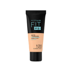 MAYBELLINE NEW YORK FIT ME MATTE + PORELESS FOUNDATION 120 CLASSIC IVORY - 30ML