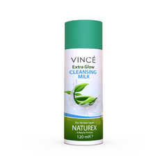 VINCE NATUREX EXTRA GLOW CLEANSING MILK, FOR ALL SKIN TYPES, 120ML