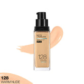 MAYBELLINE - FIT ME MATTE + PORELESS LIQUID FOUNDATION SPF 22 – 128 WARM NUDE, 30ML