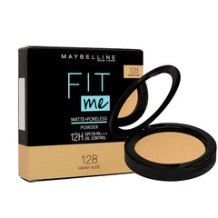 MAYBELLINE - FIT ME MATTE + PORELESS POWDER - 128 WARM NUDE 6G