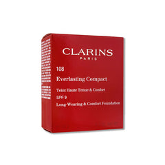 CLARINS PARIS EVERLASTING COMPACT LONG-WEARING & COMFORT FOUNDATION, 108 SAND