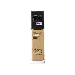 MAYBELLINE FIT ME DEWY + SMOOTH LIQUID FOUNDATION SPF 23 – 220 NATURAL BEIGE 30ML