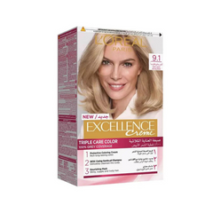 L'Oreal Paris Excellence Creme Triple Care Hair Color - Very Light Ash Blonde 9.1