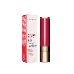 CLARINS PARIS JOLI ROUGE LACQUER INTENSE COLOUR LIP BALM, 762L POP PINK