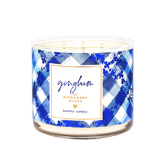 Bath & Body Works, White Barn Gingham Scented Candle