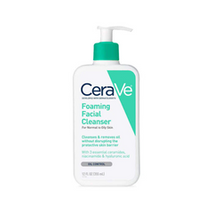 Cerave Foaming Facial Cleanser For Normal To Oily Skin, 12 FL OZ