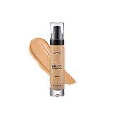FLORMAR INVISIBLE COVERAGE SPF-30 HD FOUNDATION, 80 SOFT BEIGE, 30ML