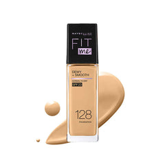 MAYBELLINE FIT ME DEWY + SMOOTH LIQUID FOUNDATION SPF 23 – 128 WARM NUDE 30ML