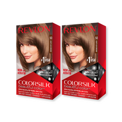 REVLON Colorsilk hair color, 50 Light Ash Brown