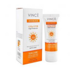 VINCE SUNBLOCK SPF-50 UVA/UVB HIGH PROTECTION ,75ML