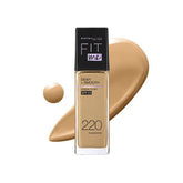 MAYBELLINE FIT ME DEWY + SMOOTH LIQUID FOUNDATION SPF 23 – 220 NATURAL BEIGE 30ML