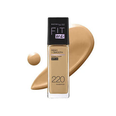 MAYBELLINE FIT ME DEWY + SMOOTH LIQUID FOUNDATION SPF 23 – 220 NATURAL BEIGE 30ML