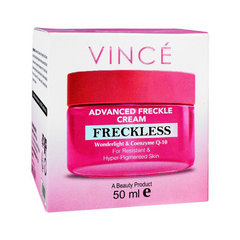 Vince Advanced Freckle Cream, For Resistant & Hyper-Pigmented Skin, Fade Freckles & Dark Spots, 50ml